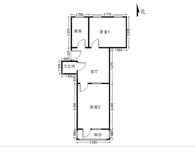 北新家园 正规两居室 看房方便 随时入住 交通便利已售出