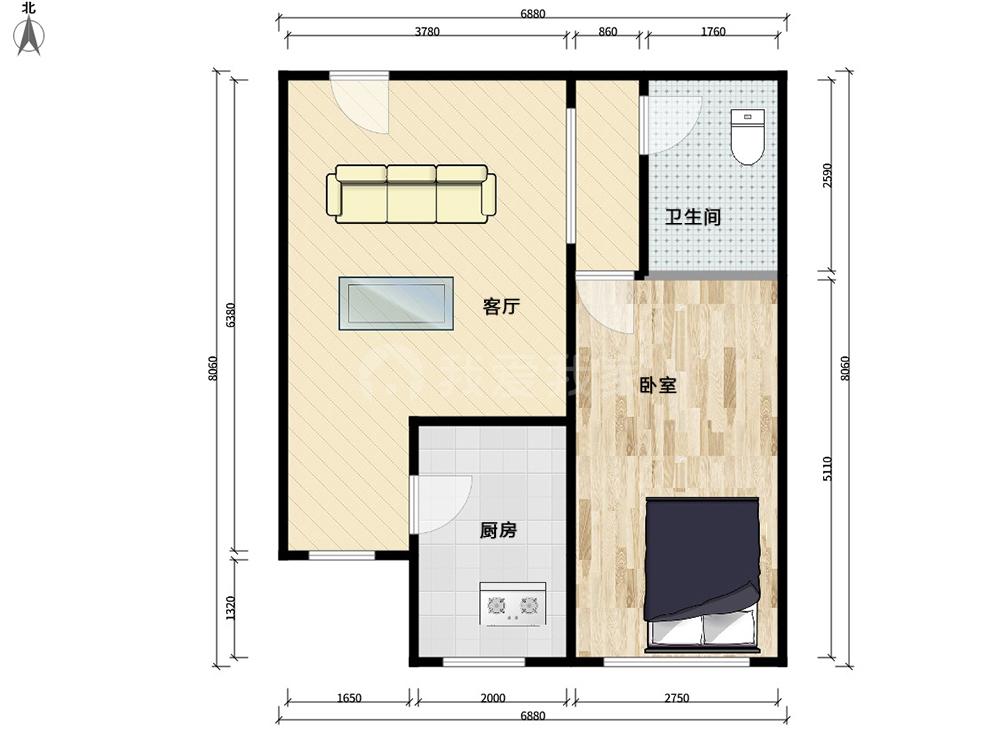 地铁出口一居室,南向,商品房满5年一套住房,看房随时